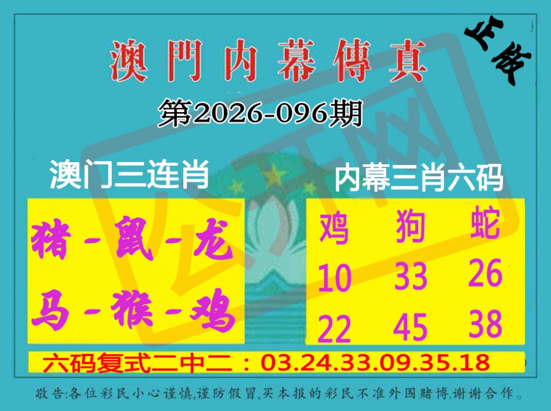096期内幕传真三肖版[图]